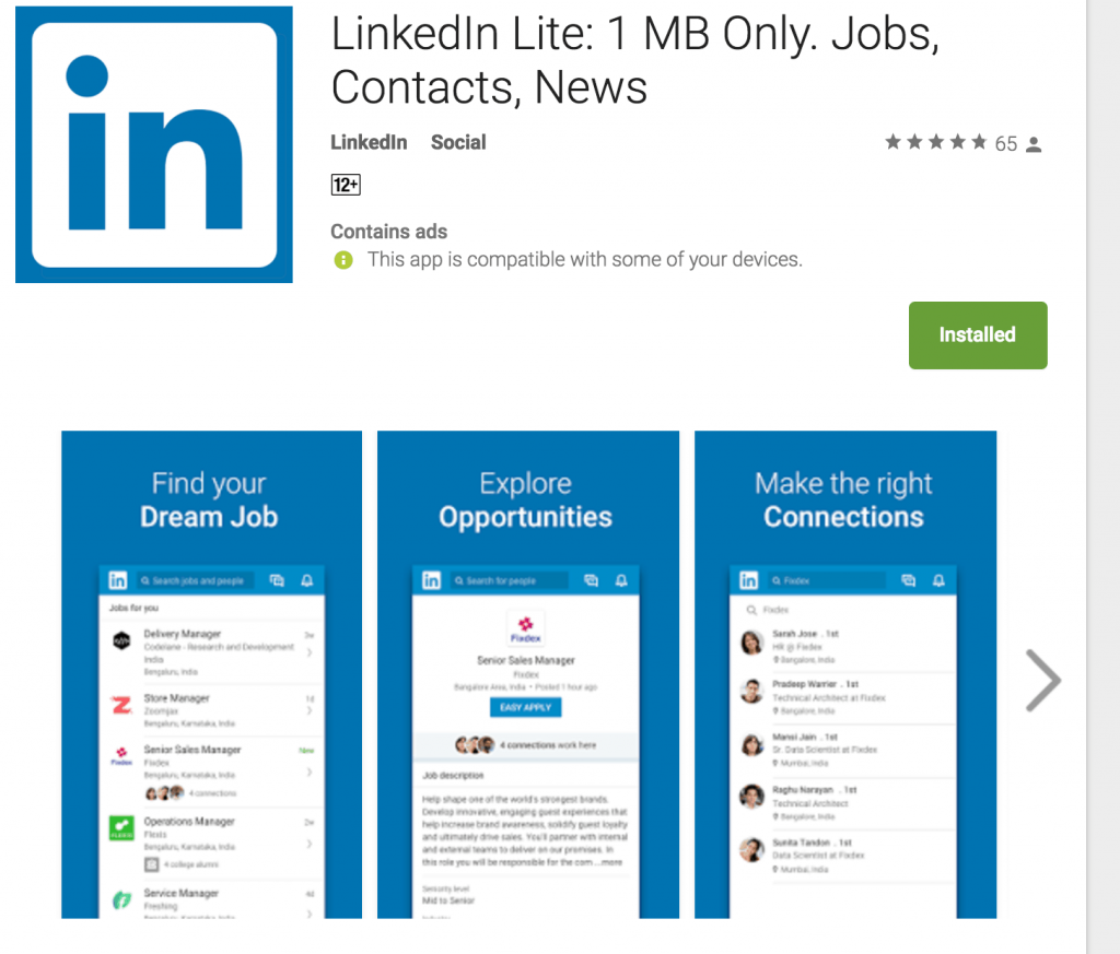 linkedin app