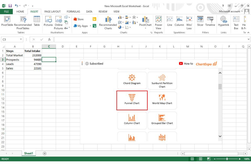 销售漏斗excel