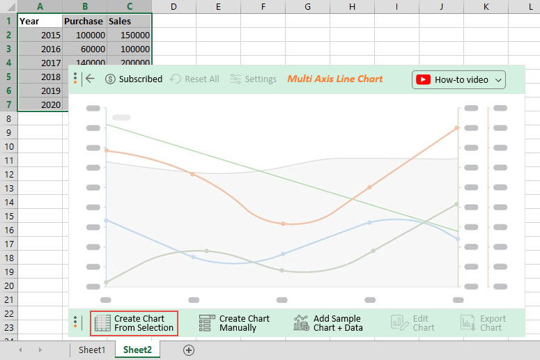 3 轴图形 Excel