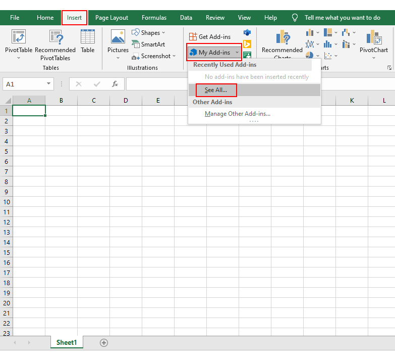 Excel 模板中的比较图表