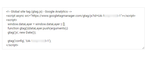 谷歌分析代码示例