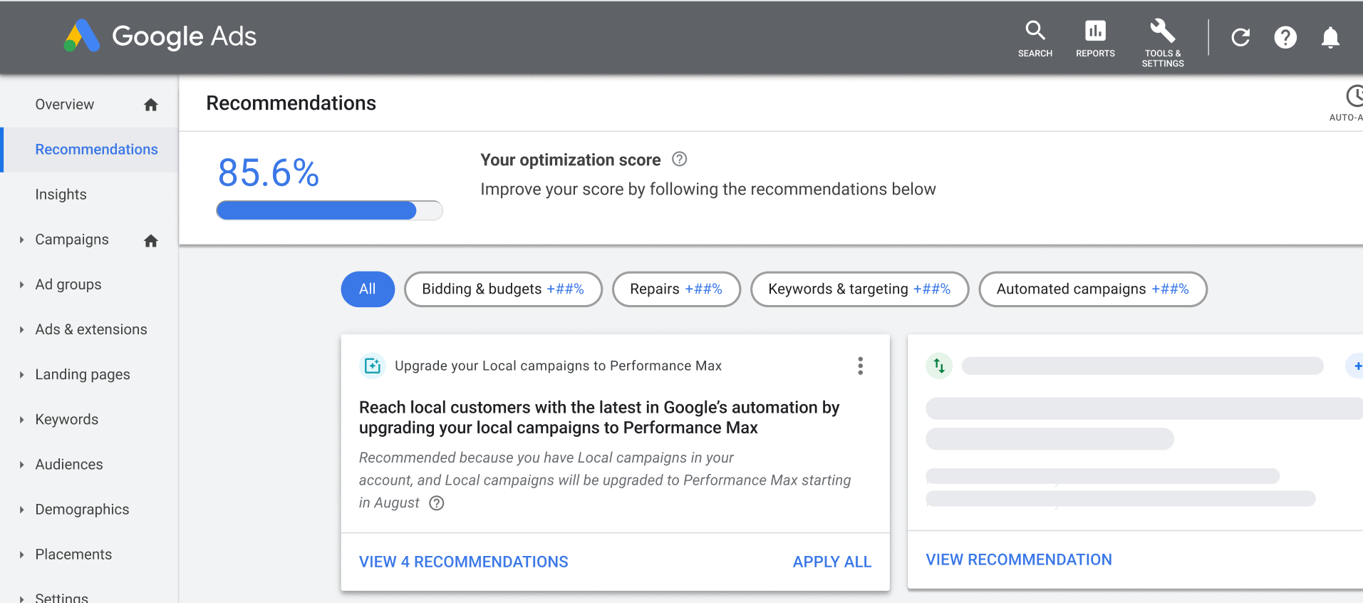 Google Ads 推出升级到 Performance Max 的工具