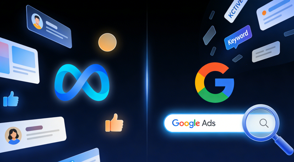 Meta广告和Google广告有什么区别？出海企业如何选择投放渠道